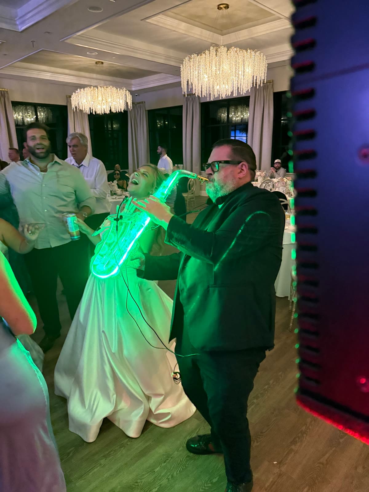 Private celebration with live sax